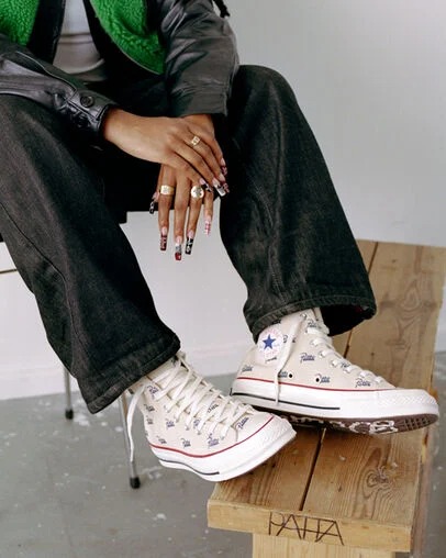 Sepatu Converse Chuck 70 Converse High Top Natural White Patta X