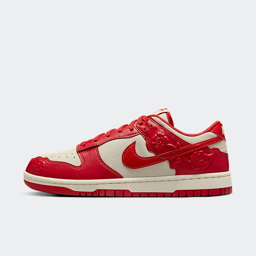 Red Dunks With Roses Nike Dunk Low