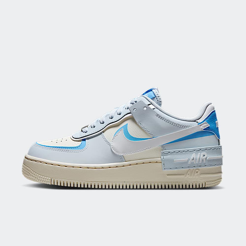 Blue White Air Force Shadow Junior Blue Shoes Low White Baby Blue