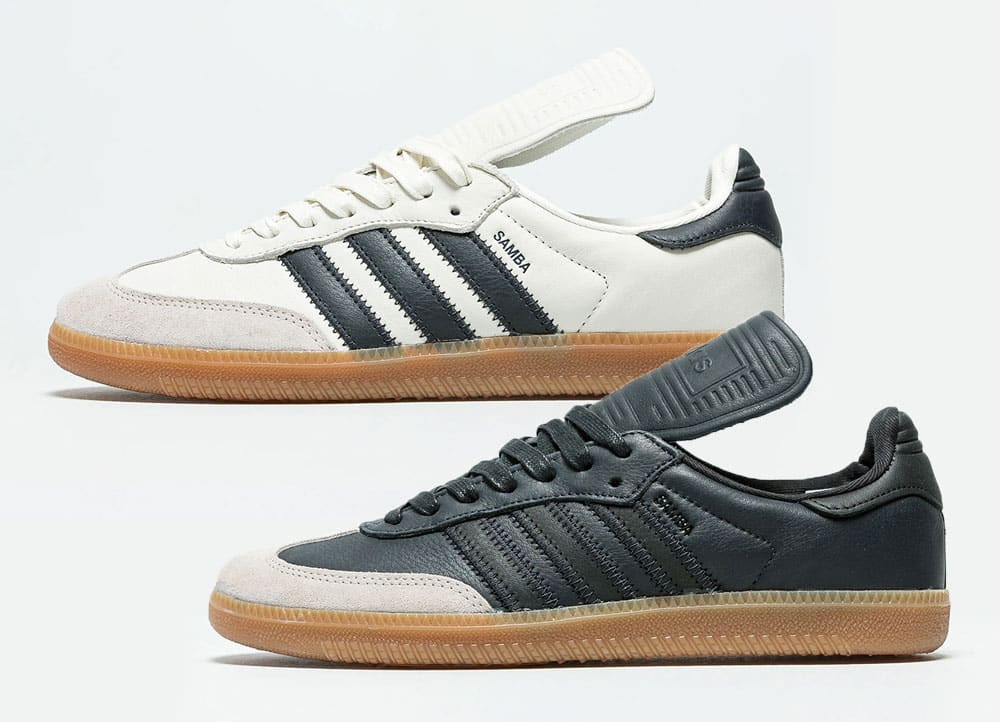 Extra-Long Tongues for the Two New Pharrell x adidas Samba Humanrace
