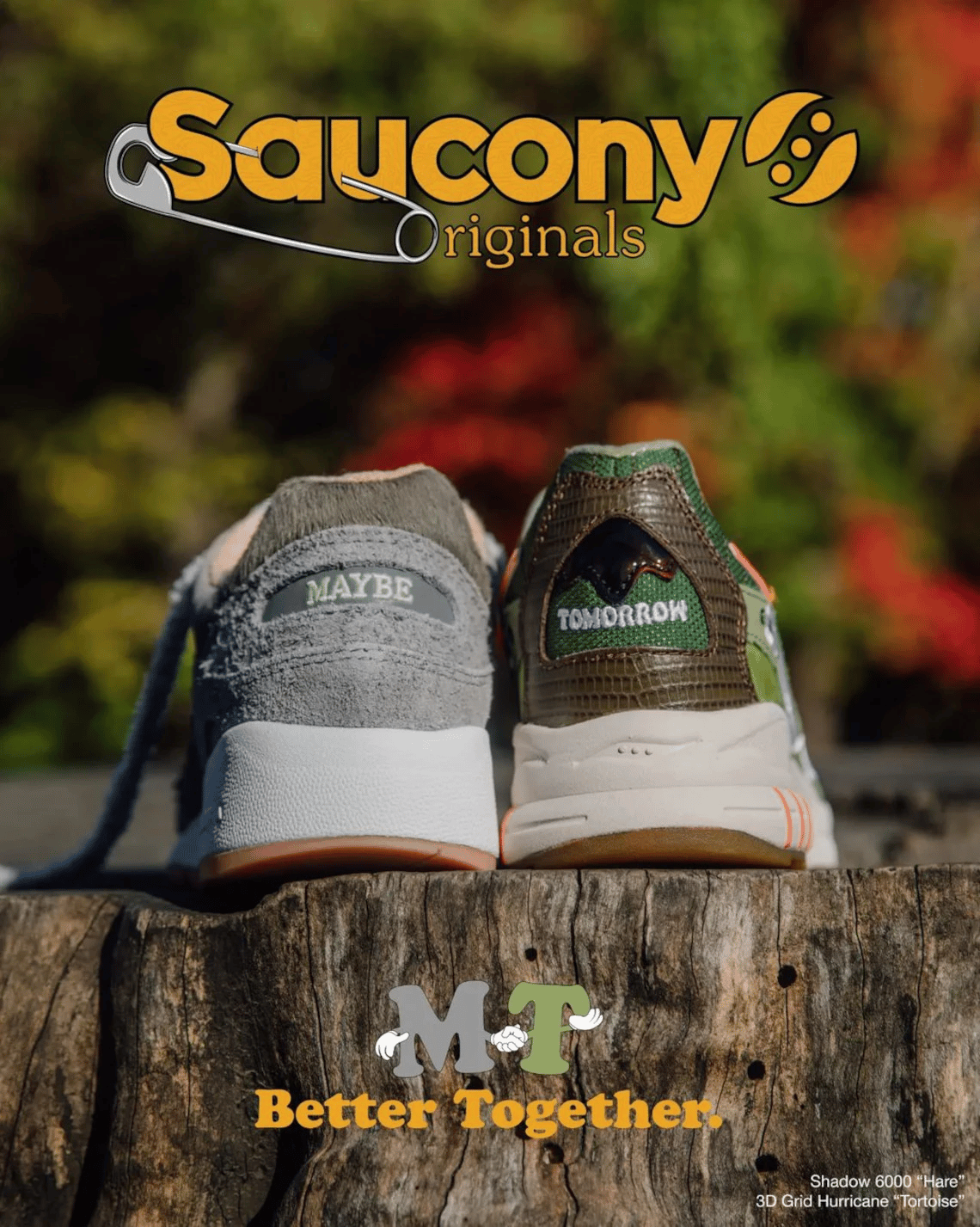 サッカニー メイビートゥモロー Grid 3D Tortoise 27.5 Maybe Tomorrow x Saucony 3D Grid Hurricane 