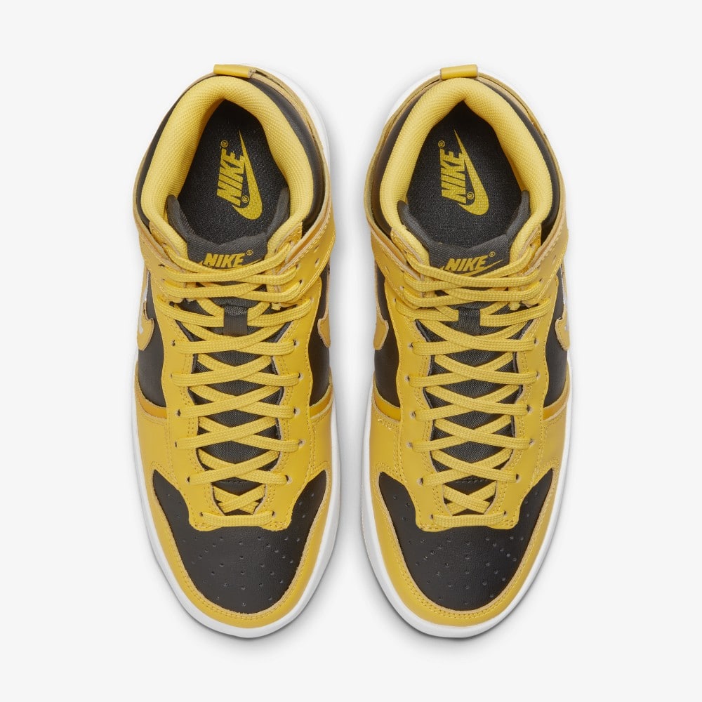 Dunk High Varsity Maize Nike Dunk Maze Nike Dunk High Rebel Varsity Maze  DH3718-001 Grailify