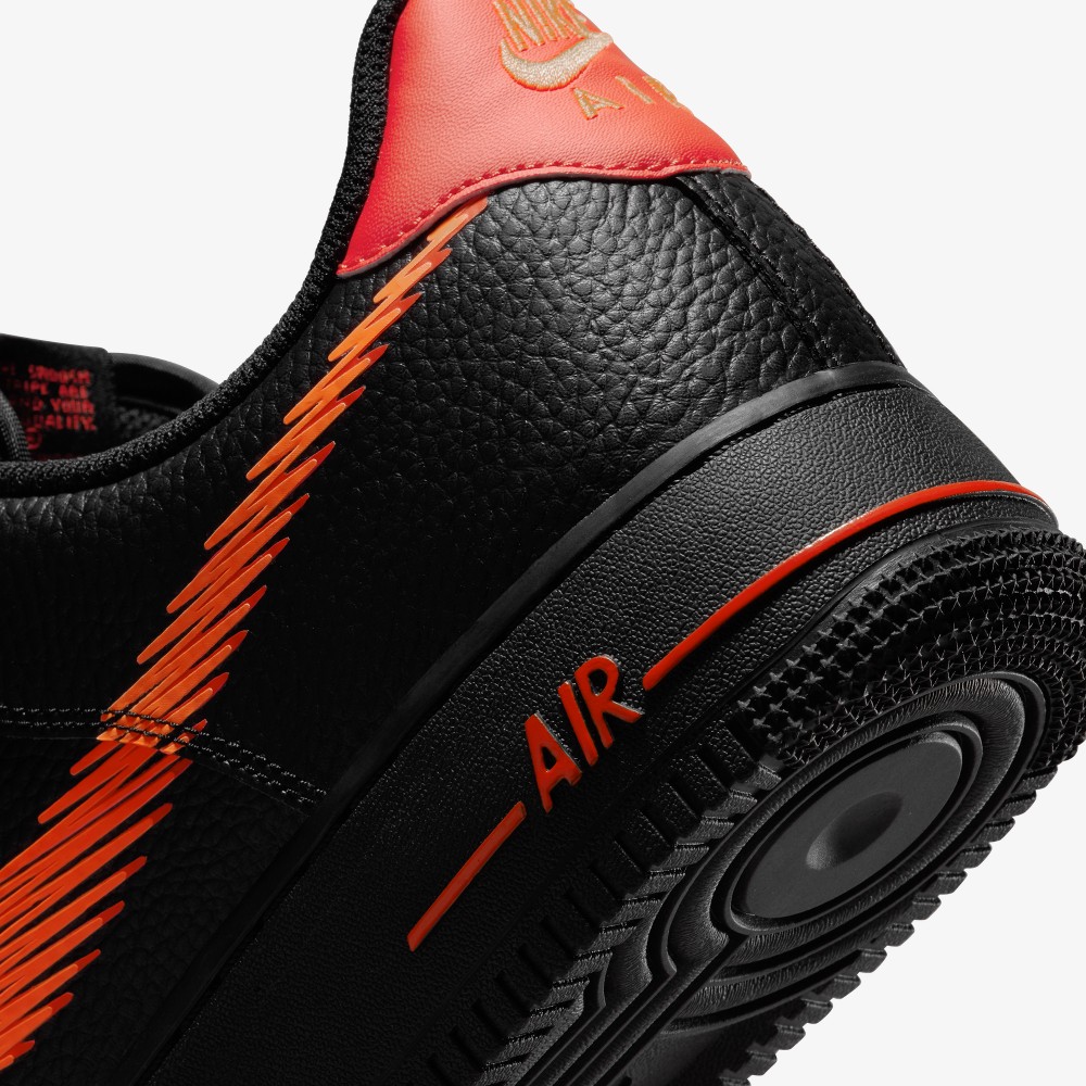 HOT Zig Zag Air Force One Black Orange Nike Air Force Zig Zag