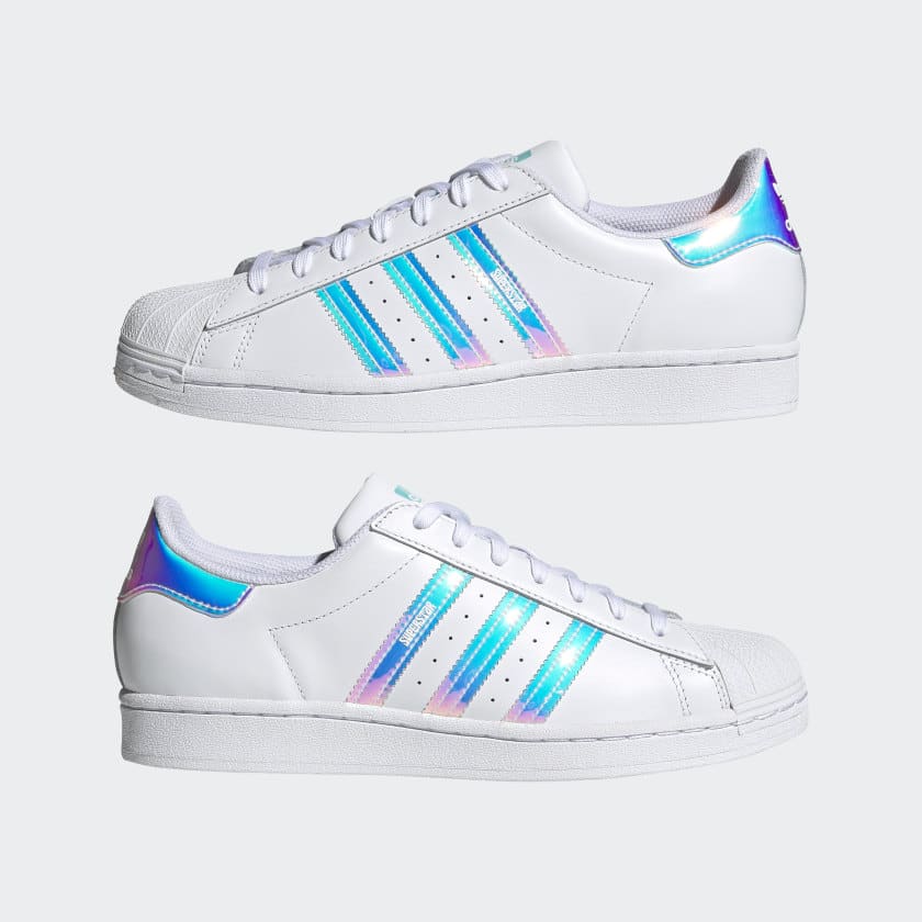 Womens Adidas Adidas Superstar Iridescent Stripes Size Adidas