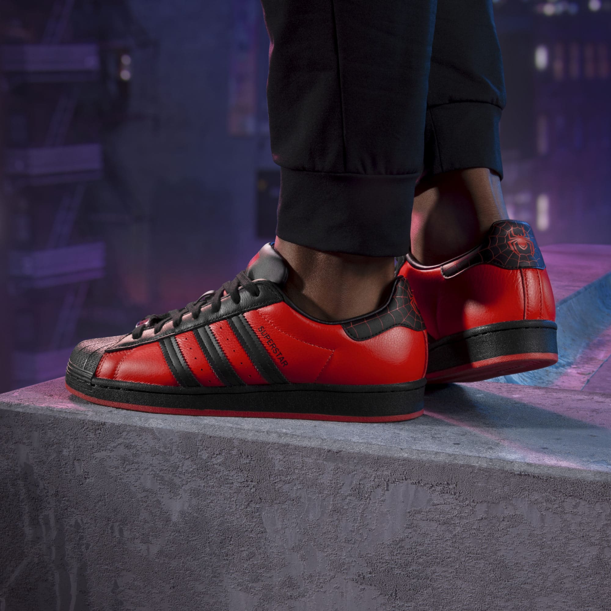 Spider Man Miles Morales x adidas Superstar GV7128 Grailify