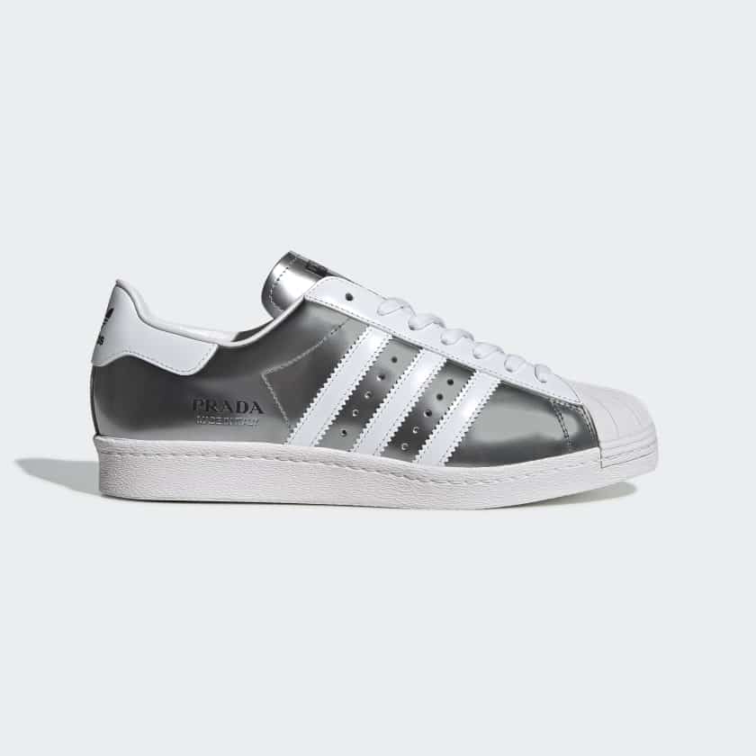 Prada x adidas Superstar Silver Metallic FX4546 Grailify