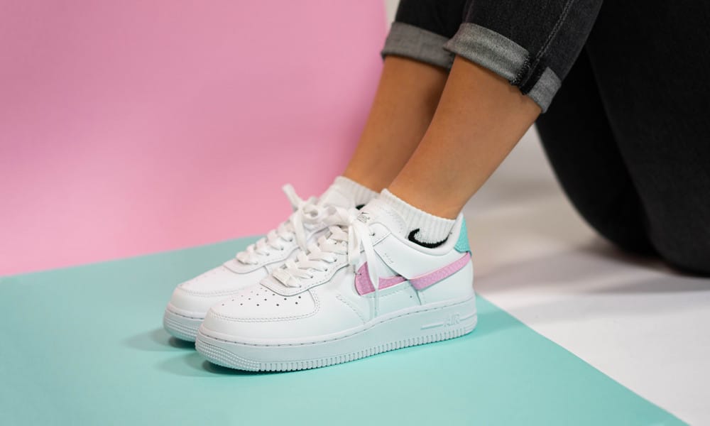 Lxx Air Force Qs Rose Nike Air Force LXX Snakeskin Pink/Aqua