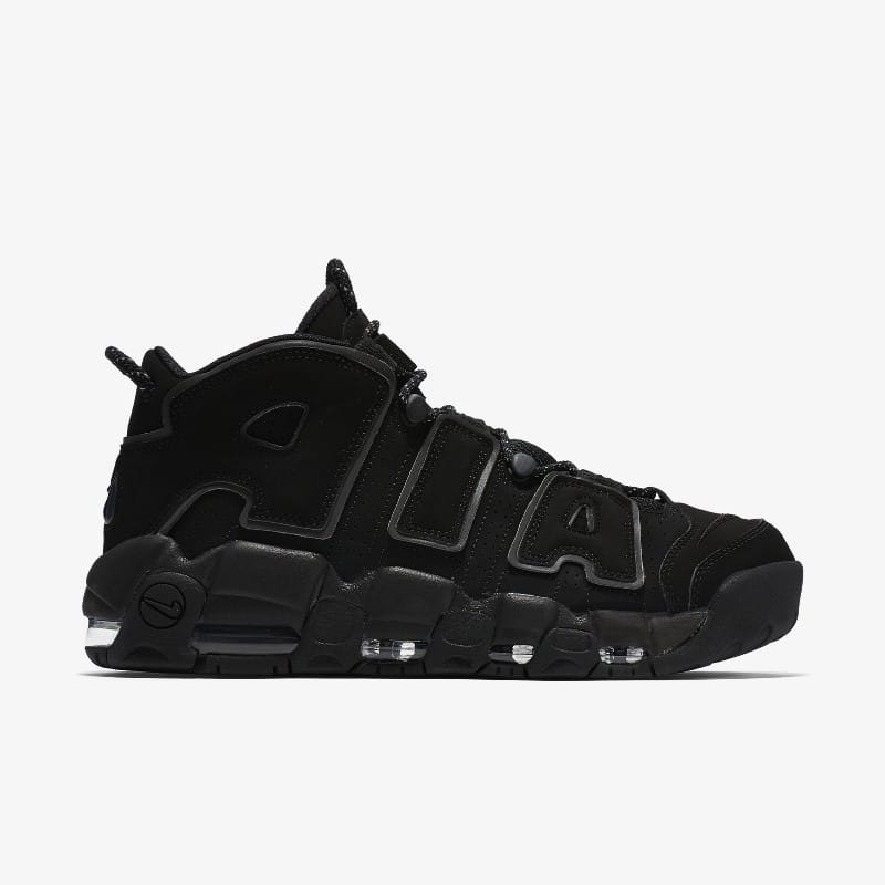Nike Air More Uptempo Triple Black 414962-004 Grailify
