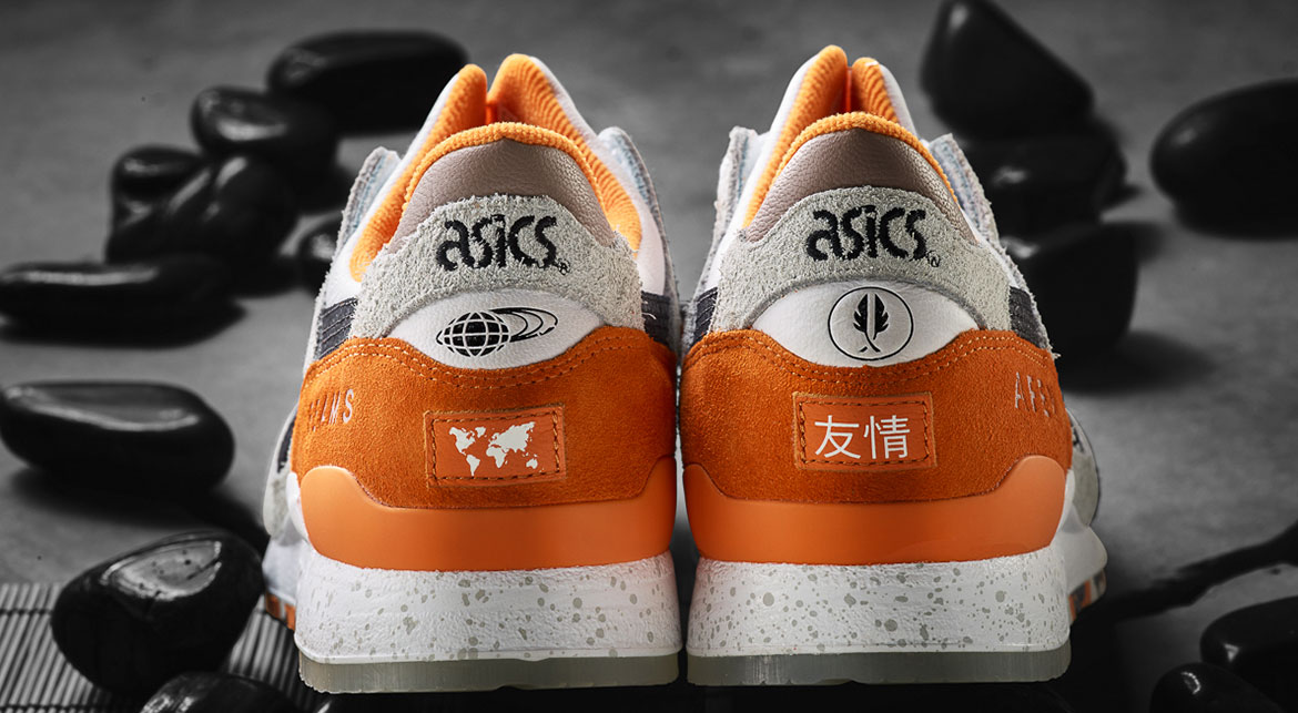Afew x Beams x Asics Gel-Lyte 3 Orange Koi | 1191A119-800  display picture 3