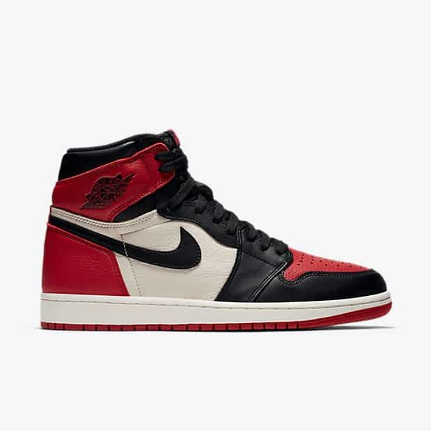 Air Jordan High OG Bred Toe 555088-610 Grailify