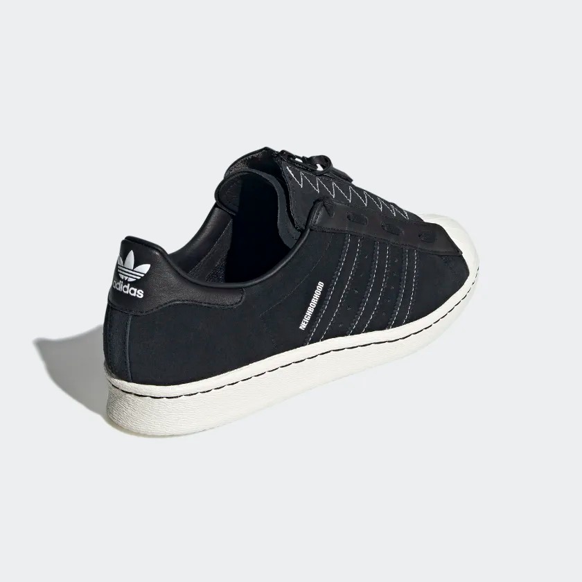 Neighborhood x adidas Superstar 80s "Core Black" | GX1400 | Grailify