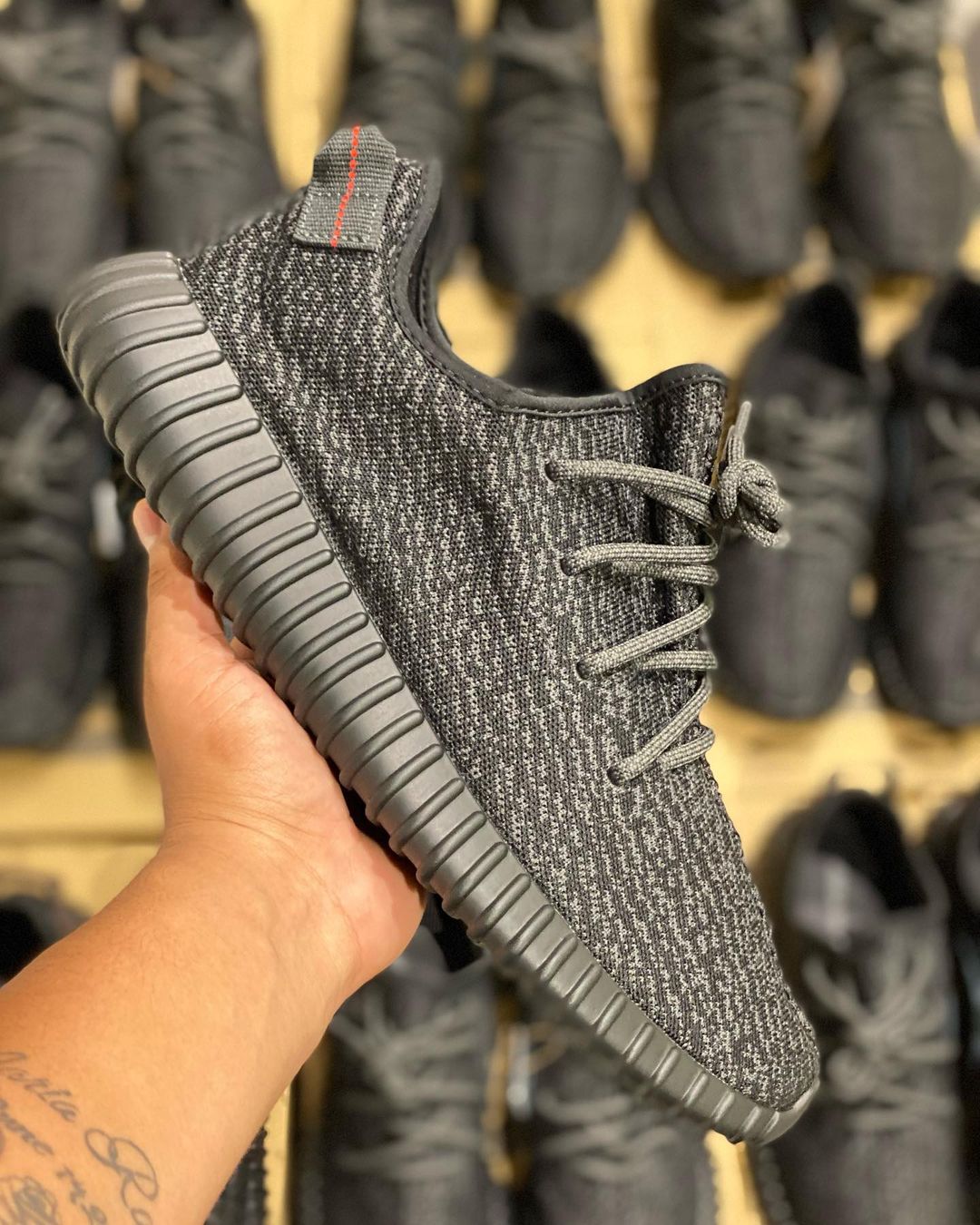 初期モデル adidas YEEZY BOOST 350 PirateBlack - 靴