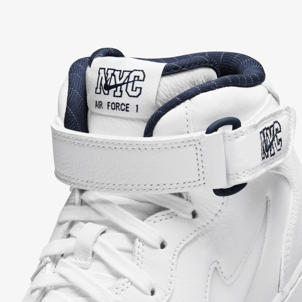 Nike Air Force 1 Mid White Navy NYC DH5622-100