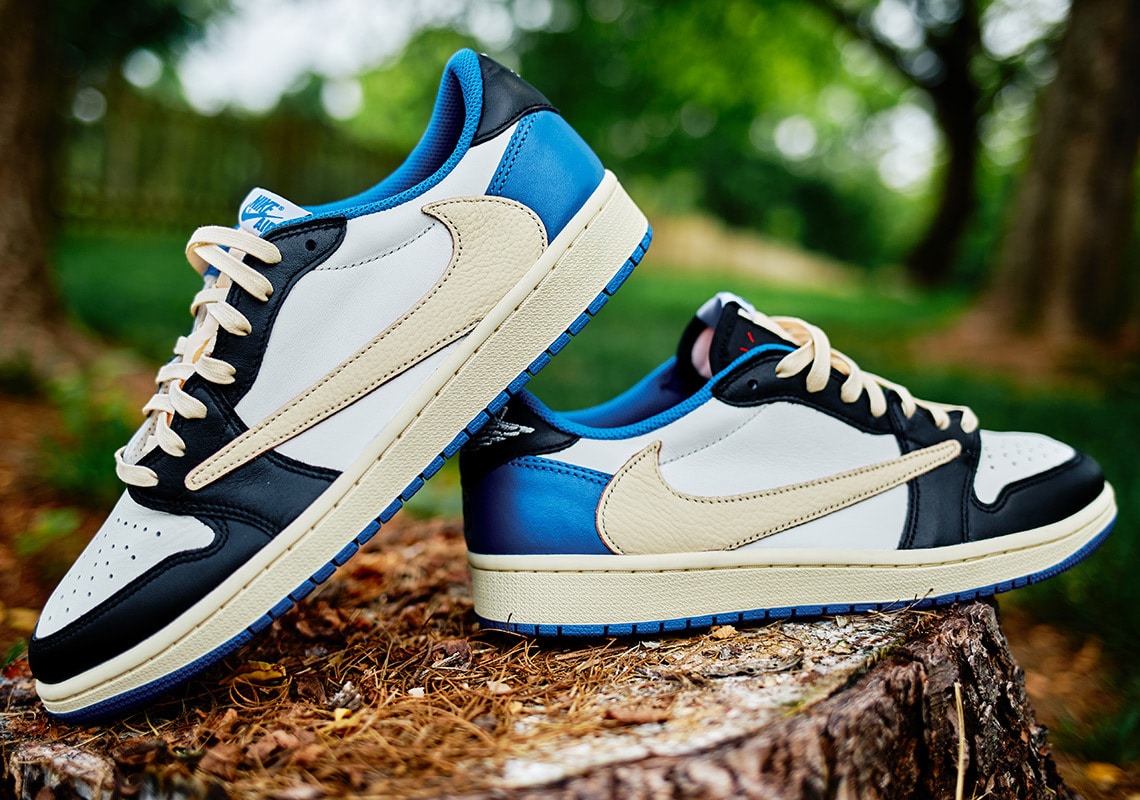 Official Images from the Travis Scott x fragment x Air Jordan 1 Low |