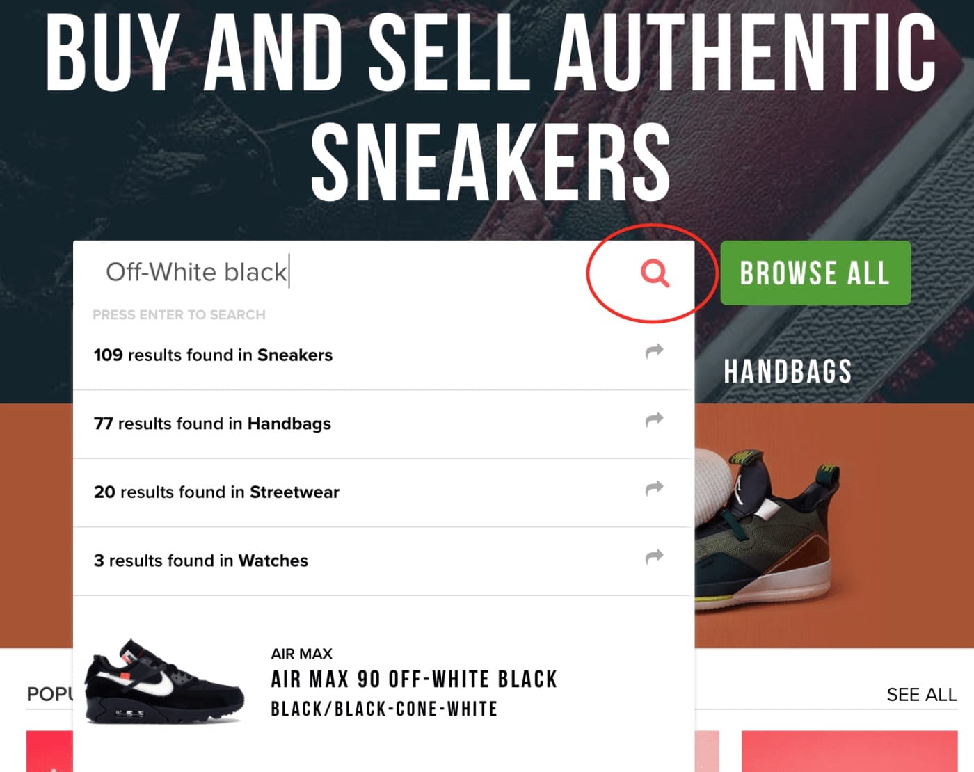 Show the Look for Less - StockX Landing Pages