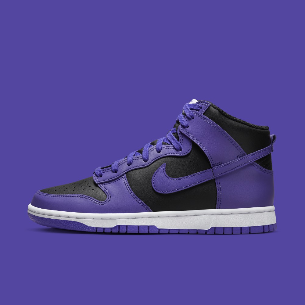 dunk high purple black