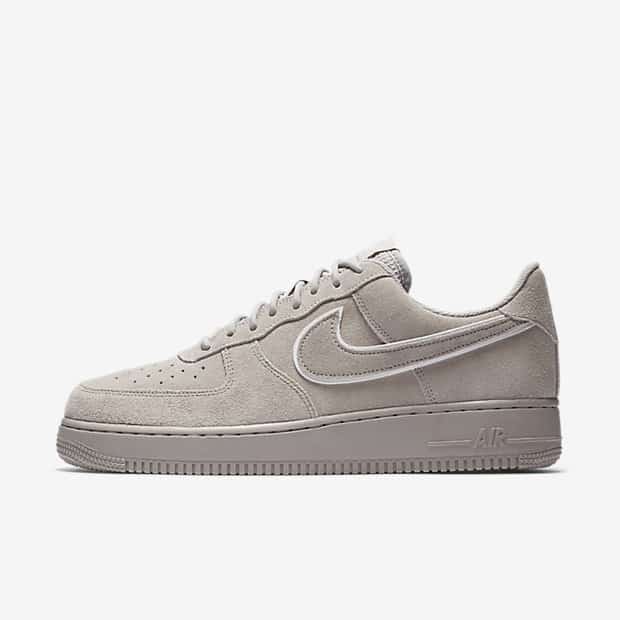 Nike air force store 1 grau wildleder