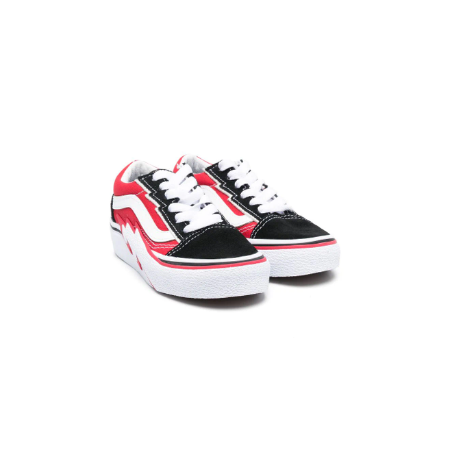 Vans old skool off the wall sidewall black racing red store