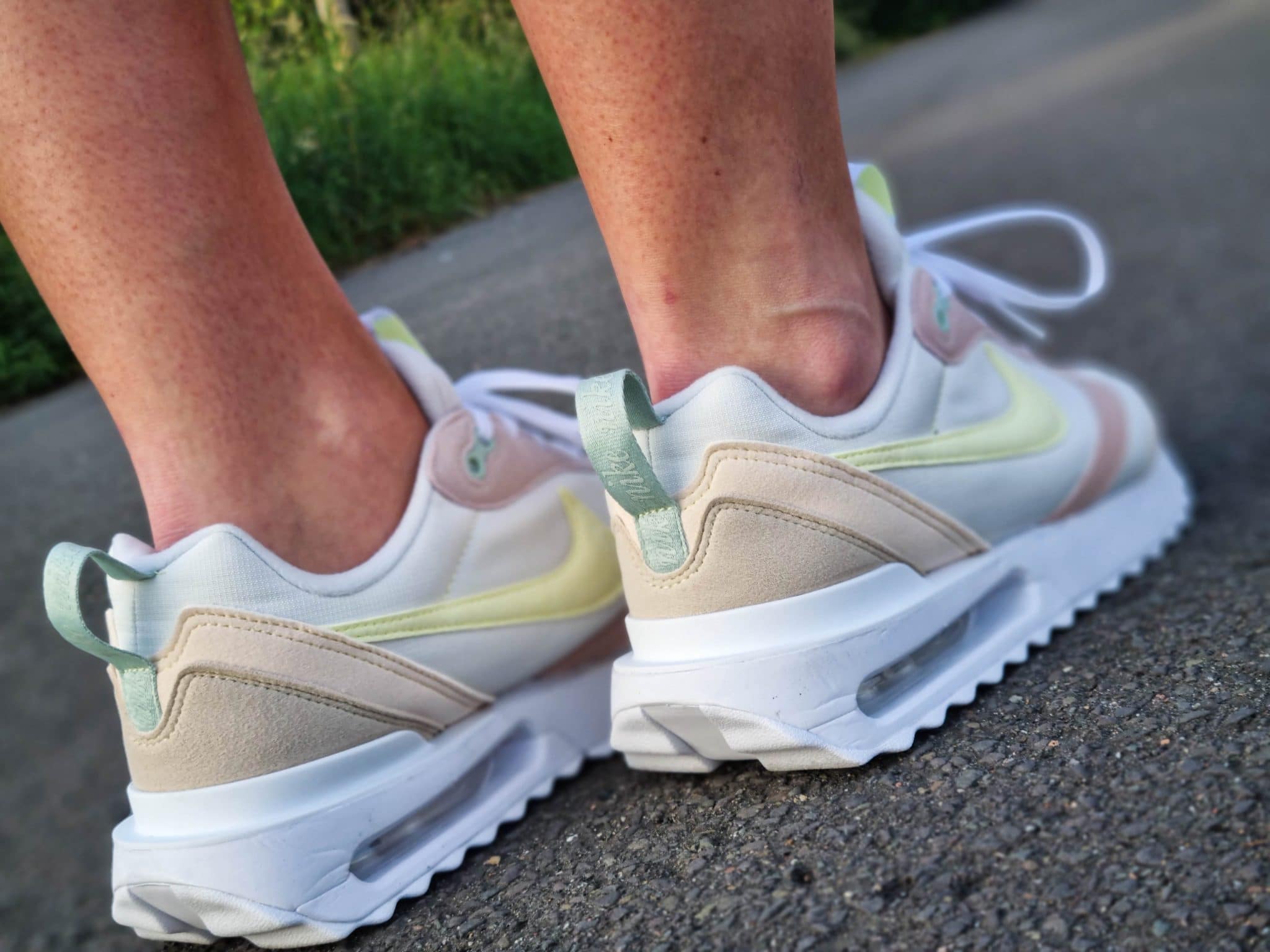 Nike air max pink and clearance yellow