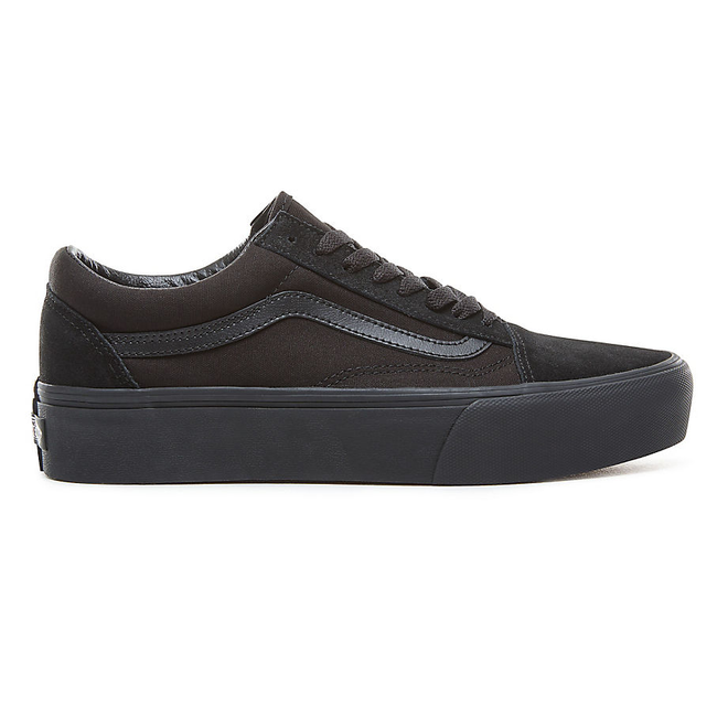 Vans old skool triple black clearance platform