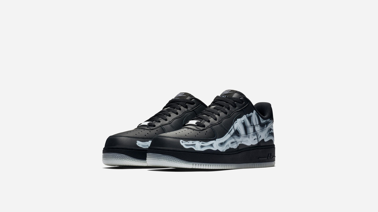 Trick or Nike Air Force 1 QS Skeleton Black Grailify