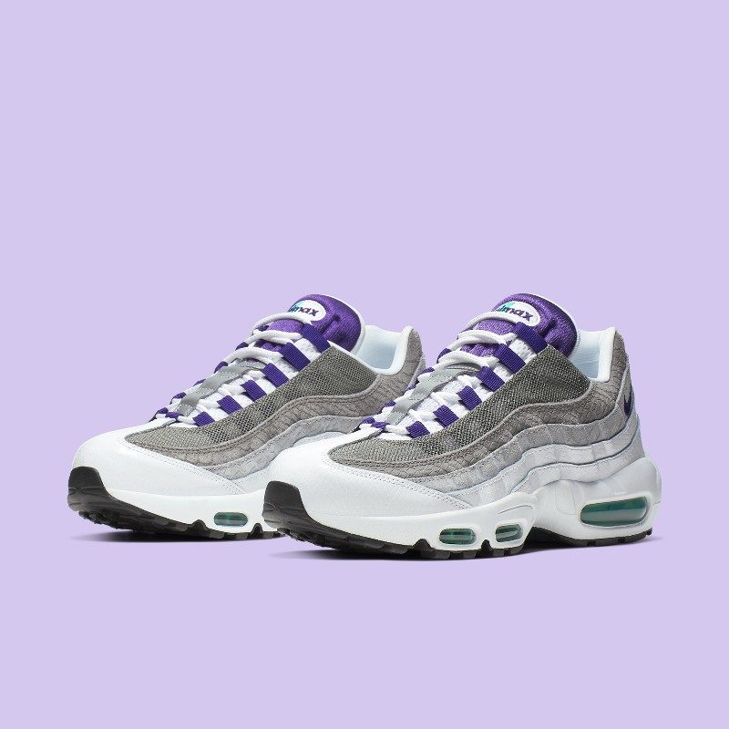 Schlangenmuster fur den neuen alten Nike Air Max 95 Grape Grailify