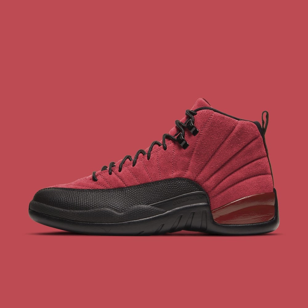 Jordan 12 black hot sale red flu game