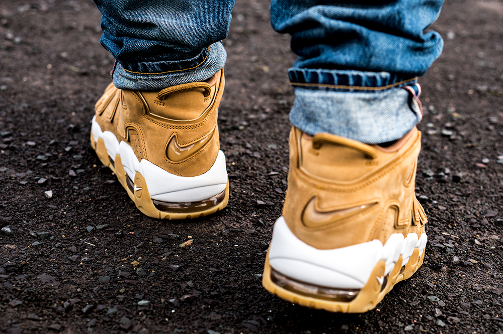 Air more uptempo flax on clearance feet