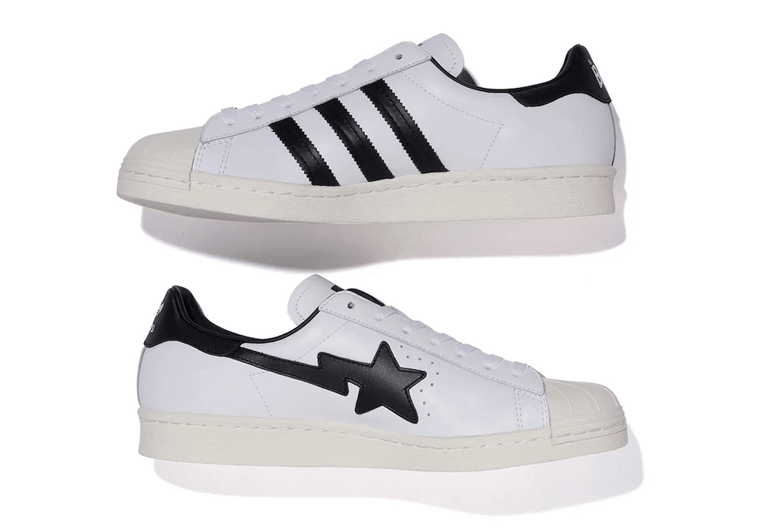 Adidas superstar 8s hot sale undftd bape white