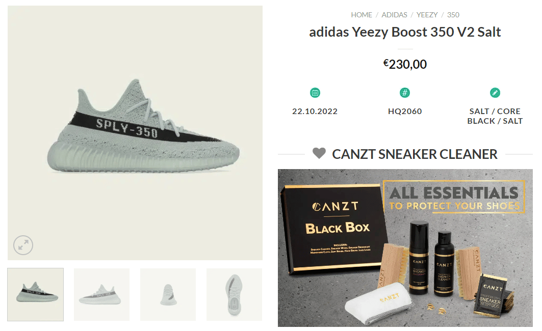 Yeezy on sale online retailers