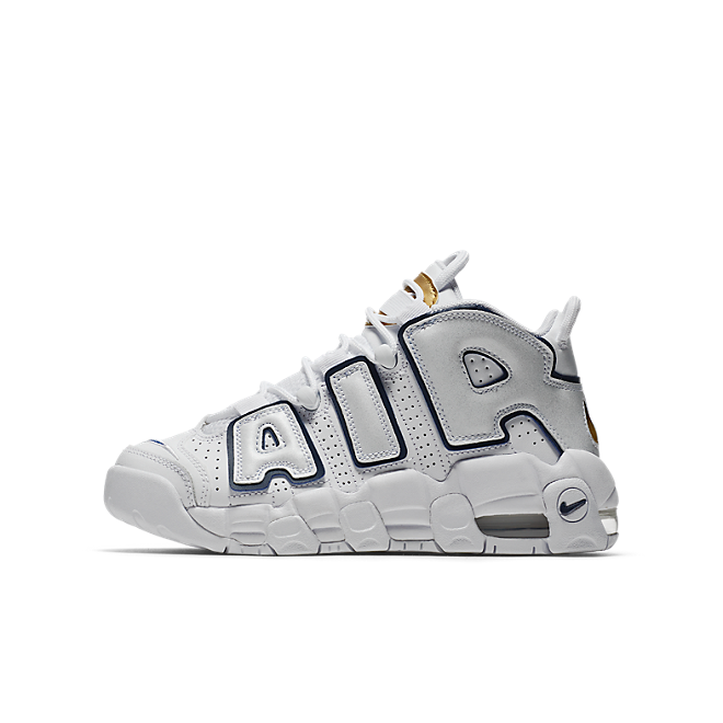 Nike Air More Uptempo White Midnight Navy (GS) | 415082-109 | Grailify