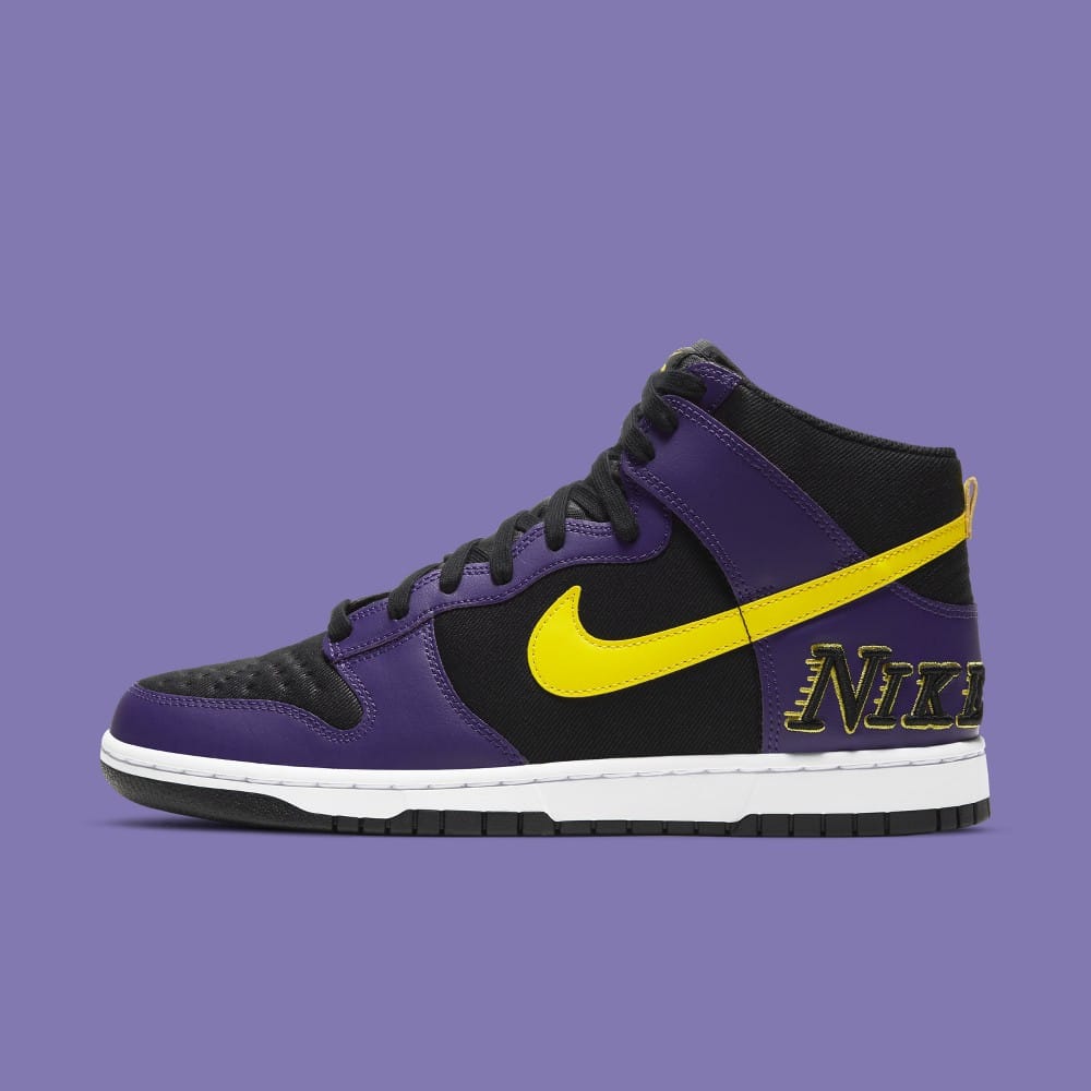 A Lakers-Themed Nike Dunk High Is Releasing Soon