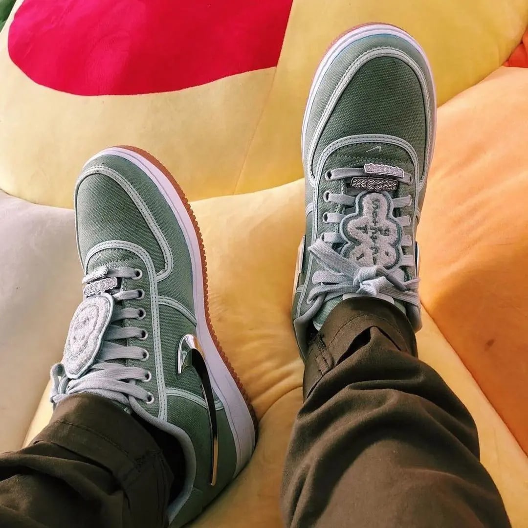 A Green Travis Scott x Nike Air Force 1 Has Surfaced Grailify