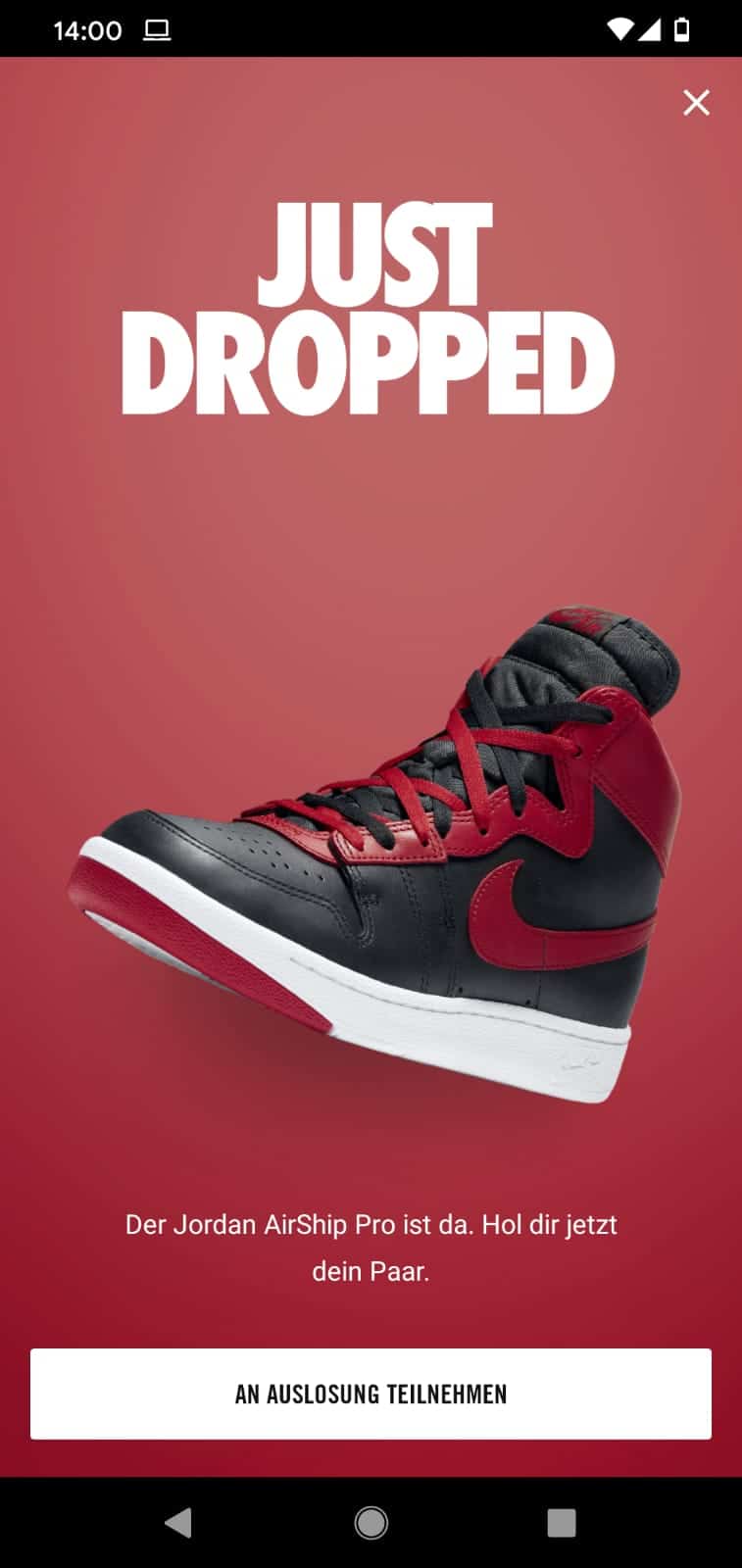 Snkrs on sale app down