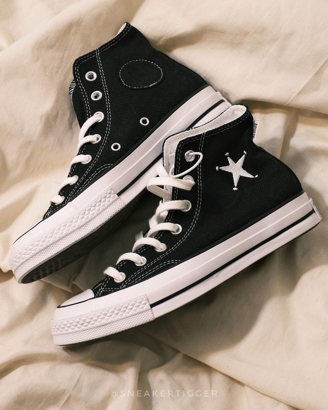 Converse best sale plateforme motif