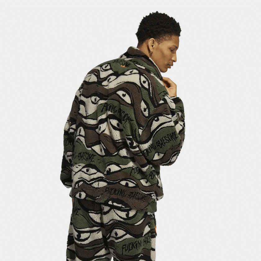 Two-Piece Sherpa Camo Collaboration from adidas and Fucking Awesome |