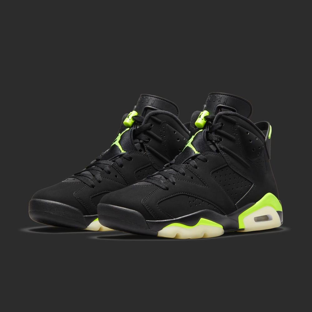 jordan 6 black neon green
