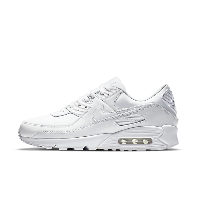 Nike Air Max 90 Leather Triple White (2020) | CZ5594-100 | Grailify
