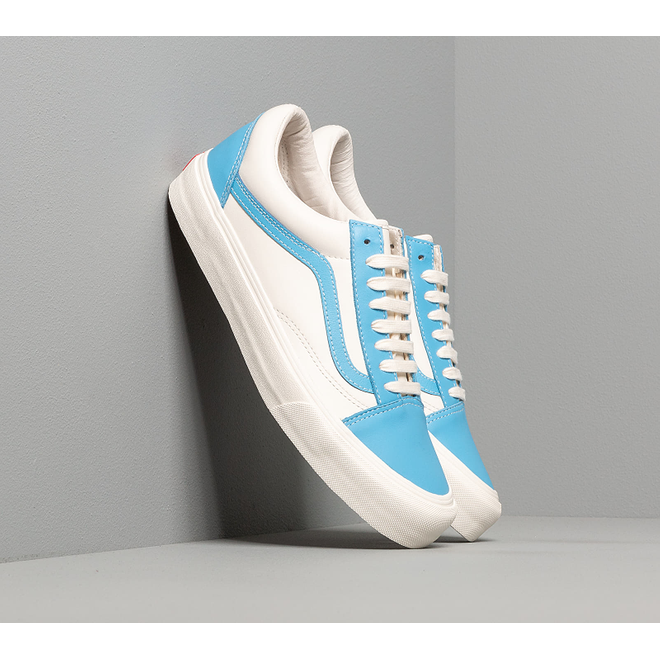 Vans old 2025 skool leather blue