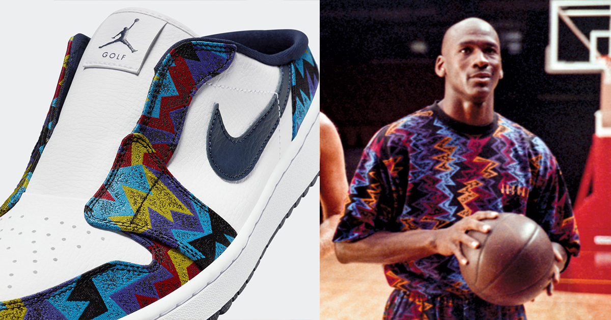 Mike's Barcelona Print Appears on the Jordan 1 Golf Mule
