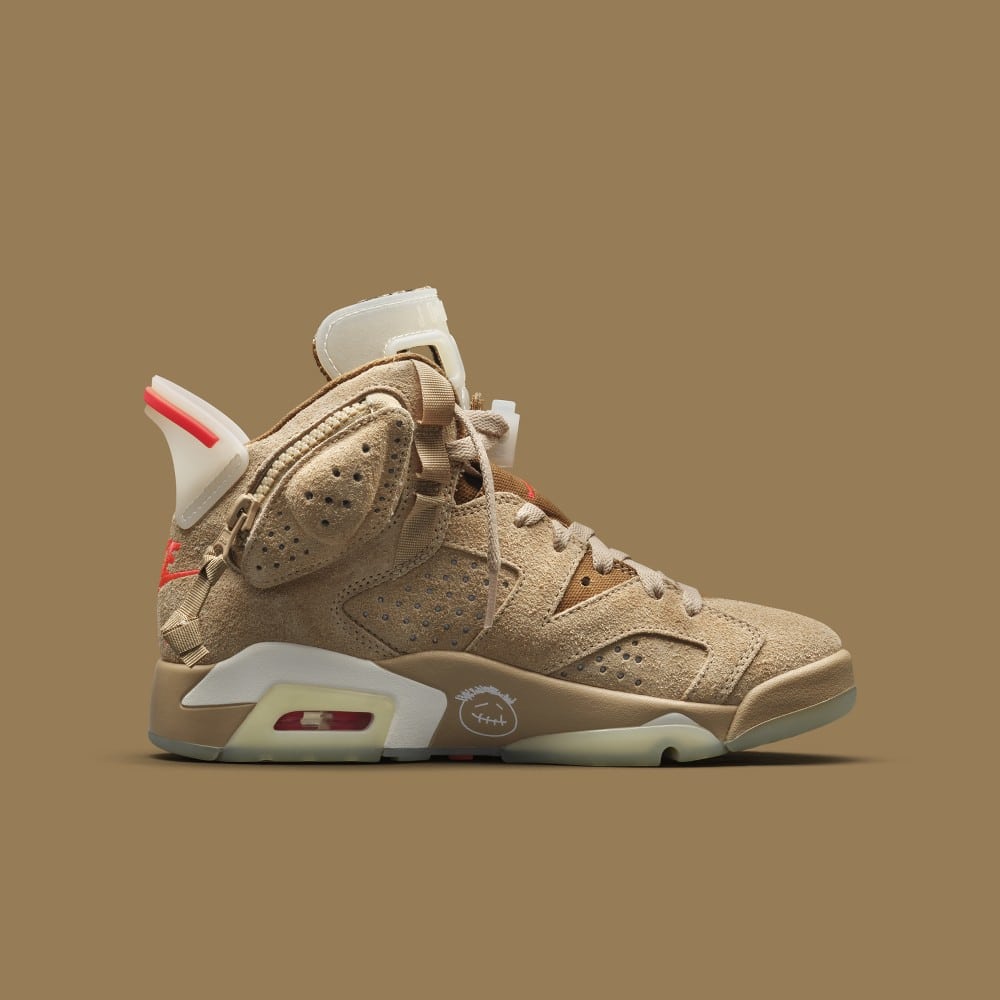 New Travis Scott x Air Jordan 6 in British Khaki Colourway