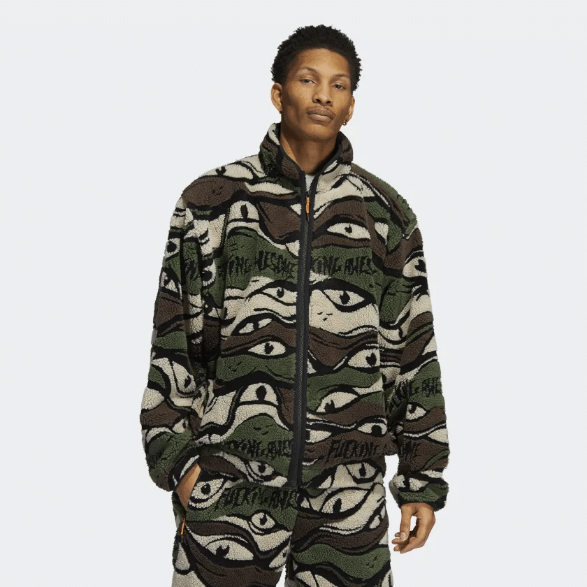 Two-Piece Sherpa Camo Collaboration from adidas and Fucking Awesome |