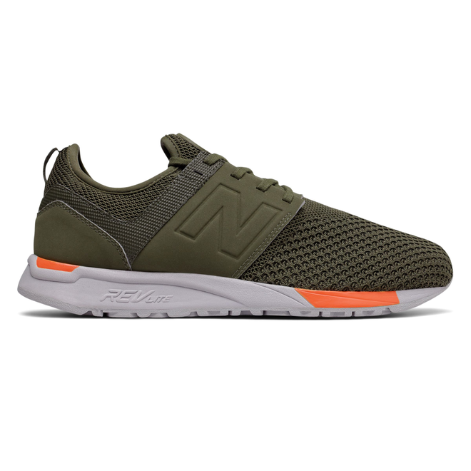 Olive green shop new balance 247