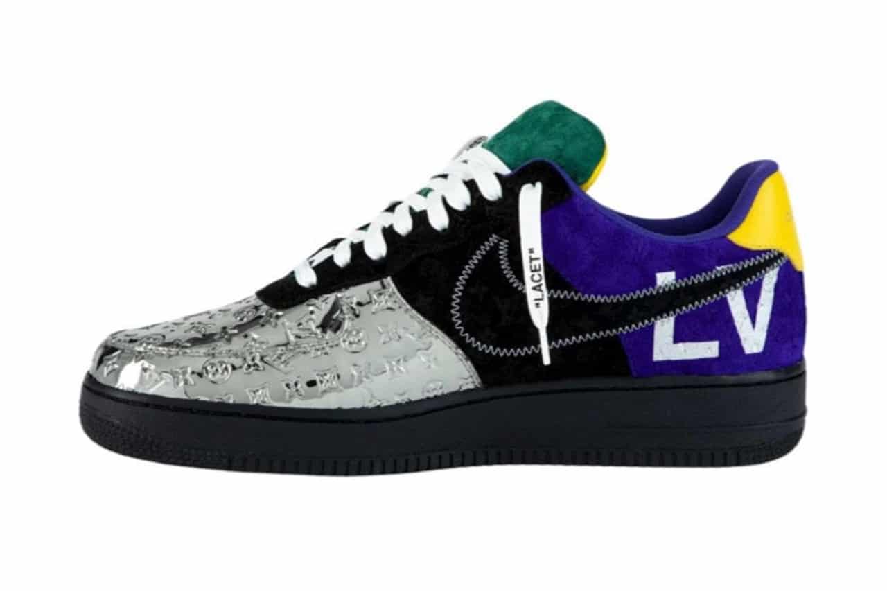 Pod młotek trafiły buty Louis Vuitton x Nike Air Force 1 projektu