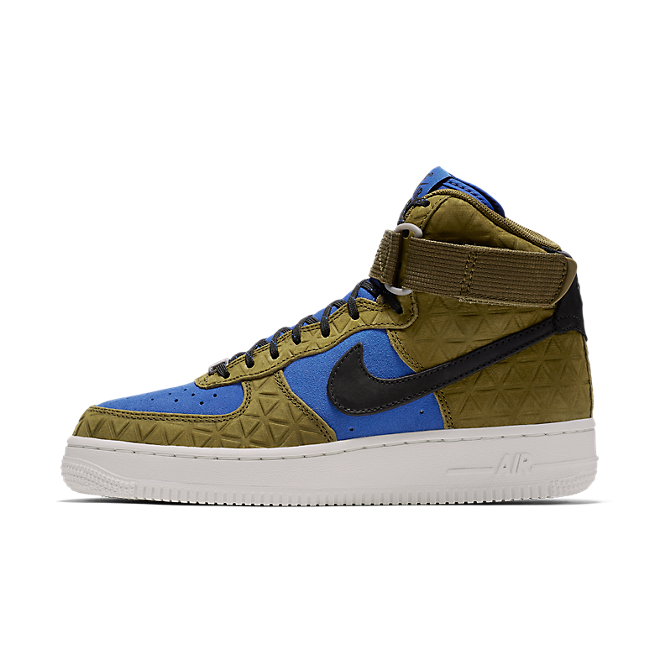 Nike Air Force 1 Hi Premium Suede Olive Flak/Black-Midnight Turquoise