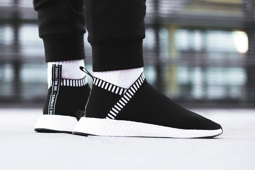 First Look adidas NMD CS2 Black Pink Grey Pink Grailify