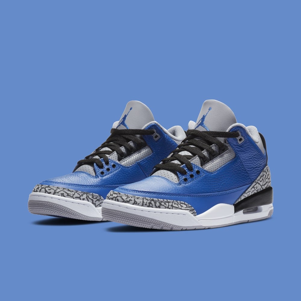 Official Pictures of the Air Jordan 3 Blue Cement Grailify