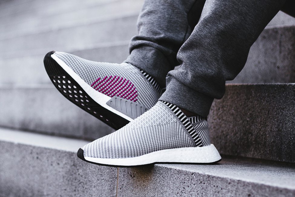 First Look adidas NMD CS2 Black Pink Grey Pink Grailify