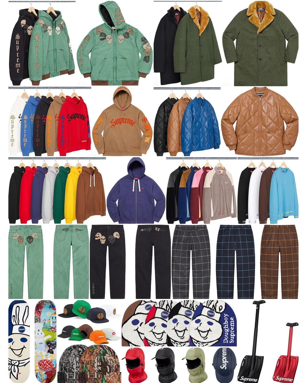 Items overview season fall-winter 2023 - Supreme