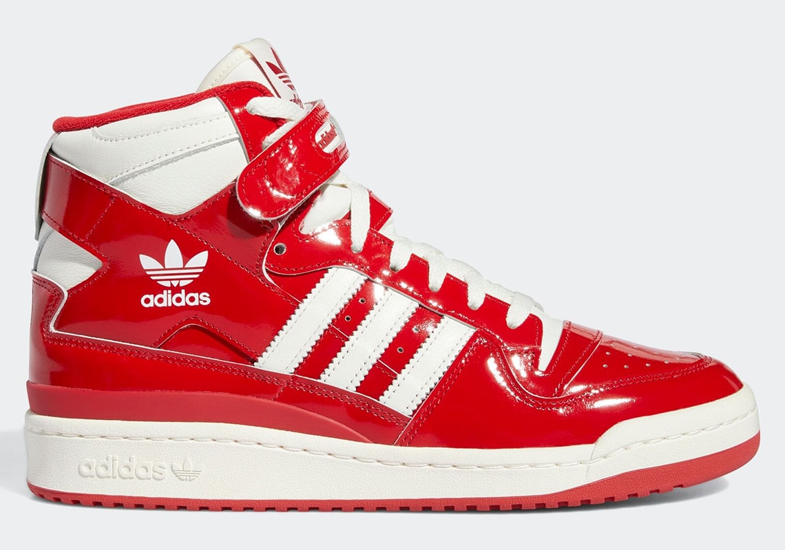 Red patent leather adidas clearance